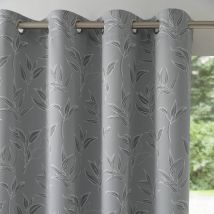 Rideau occultant imprimé petites feuilles - Blancheporte