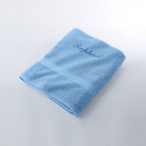 Serviette éponge personnalisable confort moelleux - Bleu - Coton - Colombine - Blancheporte
