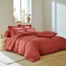 Linge de lit uni coton - Orange - Coton - Colombine - Blancheporte