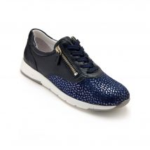 Derbies en cuir Hallux Confort - Bleu - Taille 37 - Blancheporte