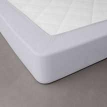 Drap-housse uni percale bonnets 40 cm - Blancheporte