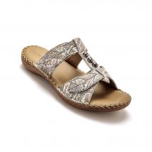 Sandales cuir ouverture totale - imprimées - Autres - Taille 36 - Blancheporte