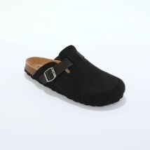 Mules sabot feutrine à boucle - Gris - Taille 41 - Blancheporte