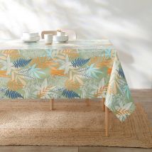 Nappe toile cirée imprimée feuillages - Blancheporte
