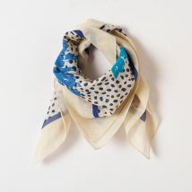 Foulard imprimé papillon voile de coton - Blancheporte