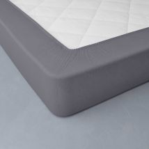 Drap-housse uni flanelle bonnets 32 cm - Blancheporte