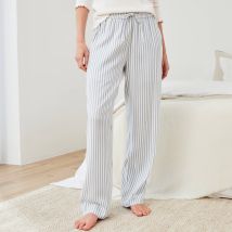 Pantalon de pyjama tissé teint rayures - Blancheporte