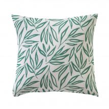 Housse de coussin imprimée feuilles Madère - Blancheporte