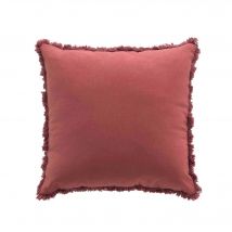 Coussin uni à franges - Blancheporte