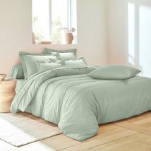 Linge de lit uni coton - Vert - Coton - Colombine - Blancheporte