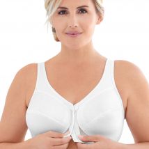 Soutien-gorge ouvert devant spécial dos MagicLift - Blanc - 120D - Glamorise - Blancheporte
