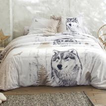 Linge de lit Artic imprimé en flanelle - Blancheporte