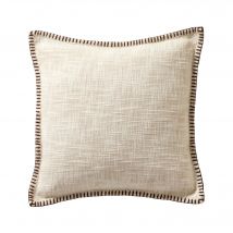 Coussin uni coton texturé - Blancheporte