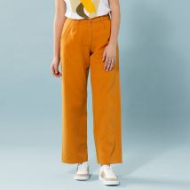 Pantalon coupe large, Spécial Petites - Jaune - 34 - Blancheporte