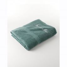 Serviette éponge personnalisable confort moelleux - Vert - Coton - Colombine - Blancheporte