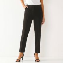 Pantalon 7/8ème coupe cigarette, uni - Taille 54 - Noir - Blancheporte