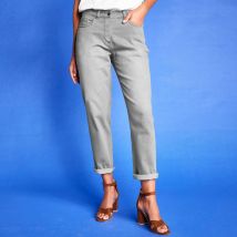 Jean stretch coupe mom - Taille 48 - Gris - Blancheporte