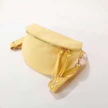 Sac banane jaune pâle sangle amovible - Blancheporte