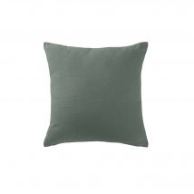 Housse de coussin unie bachette - Vert - Coton - Colombine - Blancheporte