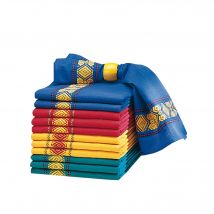 Serviette de table carreaux Landes - lots - Blancheporte