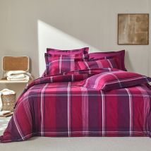 Linge de lit Scott flanelle tissé teint - Violet - Coton/flanelle - Colombine - Blancheporte