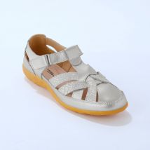 Chaussures en cuir souple - Argent - Taille 37 - Blancheporte