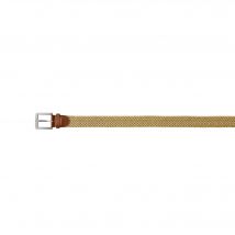 Ceinture tressée extensible finitions cuir - Blancheporte