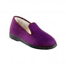 Charentaises - fourrées laine - Violet - Taille 37 - Blancheporte