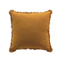 Coussin uni à franges - Blancheporte