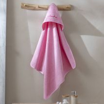 Cape de bain bébé personnalisable - Rose - Coton - Colombine Des Petits - Blancheporte