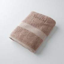 Collection serviettes de bain 640 g/m2 personnalisables confort extra moelleux - Marron - Coton - Colombine - Blancheporte