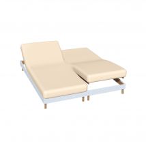 Drap-housse uni sommier articulé coton - bonnets 26 cm - Blancheporte