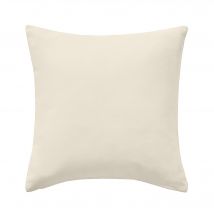 Housse de coussin unie bachette - Écru - Coton - Colombine - Blancheporte