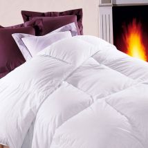 Couette duvet oie blanche luxe chambre fraîche - Blanc - Coton/percale De Coton - Dodo - Blancheporte