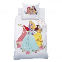 Parure de lit Princesses Disney coton - Blanc - Coton - Princess Disney - Blancheporte