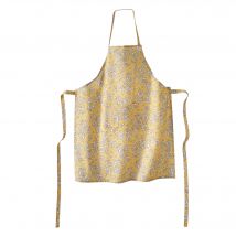 Tablier bavette anti tache imprimé fleurs indiennes - Blancheporte