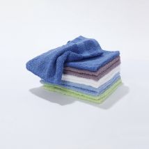 Gants de toilette coloris assortis - lots - Multicolore - Coton - Colombine - Blancheporte
