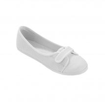 Ballerines toile - Blanc - Taille 36 - Blancheporte