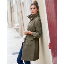 Parka à capuche déperlante - Taille 42 - Kaki - Blancheporte