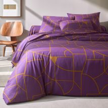 Linge de lit Geoffroy en coton à motifs graphiques - Blancheporte