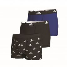 Boxer classique en coton Active Flex - lot de 3 - Bleu/noir - Taille 2xl - Jersey - Adidas - Blancheporte