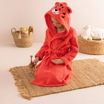 Peignoir de bain enfant personnalisable tigre à capuche - Orange - Coton - Colombine Des Petits - Blancheporte