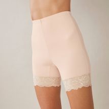 Panty microfibre et dentelle - sculptant - Taille 40 - Beige - Blancheporte