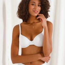 Soutien-gorge paddé microfibre « My fit » effet seconde peau - avec armatures souples - Blanc - 90C - Athena - Blancheporte