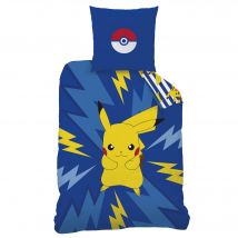 Parure de lit Pokémon - coton - Bleu - Coton - Pokemon - Blancheporte