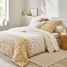 Linge de lit Amélie en coton imprimé vintage - Beige - Coton - Colombine - Blancheporte