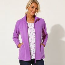 Veste polaire zippée manches longues - Taille 42/44 - Violet - Blancheporte