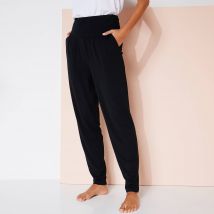 Pantalon de yoga en maille, coupe ultra confort - Taille 54 - Noir - Blancheporte