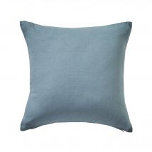 Housse de coussin unie bachette - Bleu - Coton - Colombine - Blancheporte