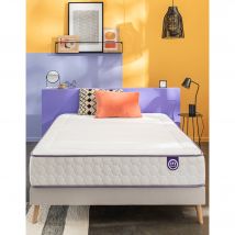 Matelas 560 ressorts + mémoire de forme Mérinos, confort moelleux H26 cm - Blancheporte